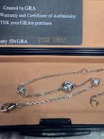 Bracelet argent avec diamants de moissanite de 0,7 ct GRA