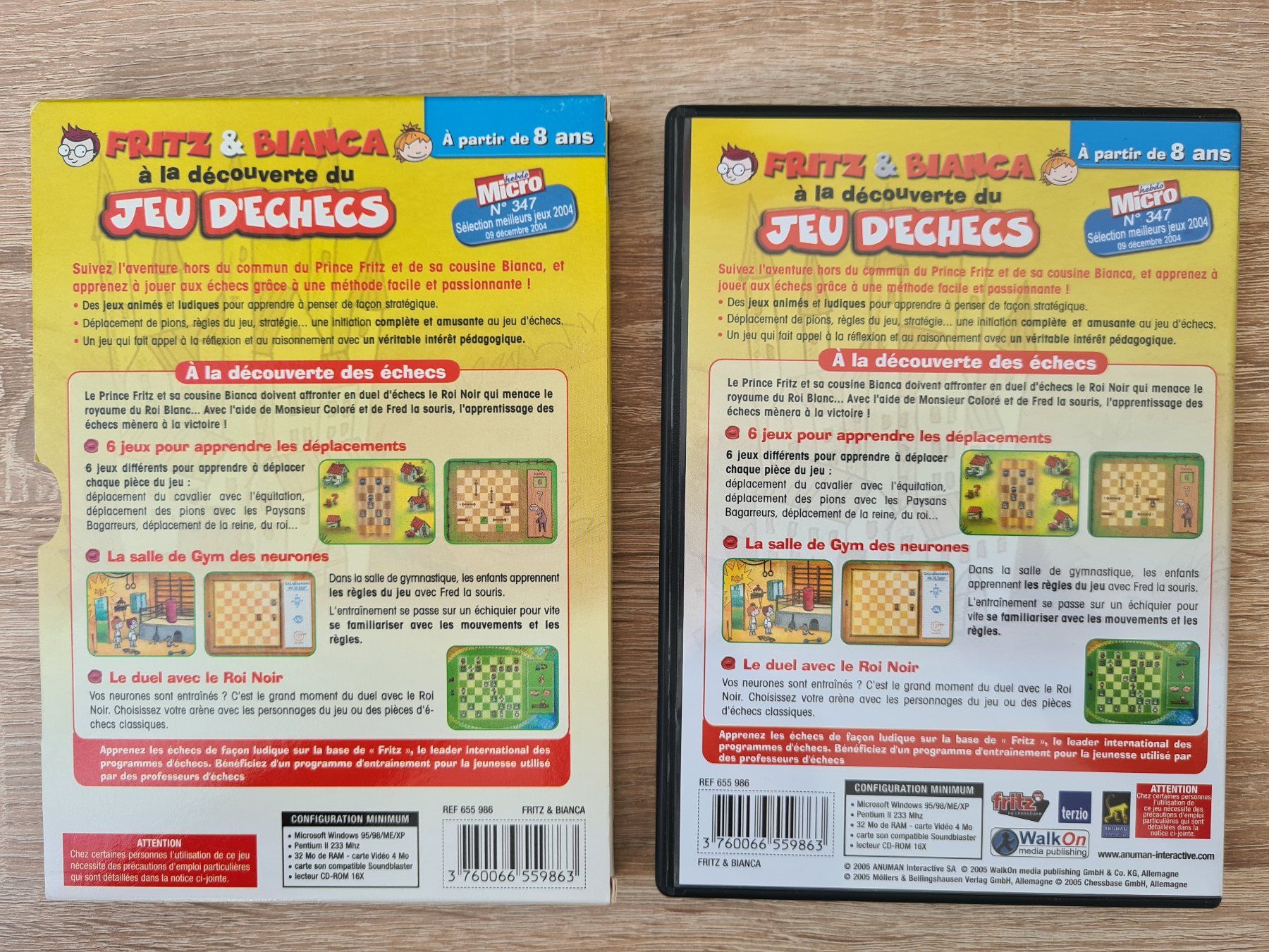 Giochi: Fritz & Bianca - Jeu D'echecs pour enfants - PC – Usato da Carouge GE venduto da Franllo 1