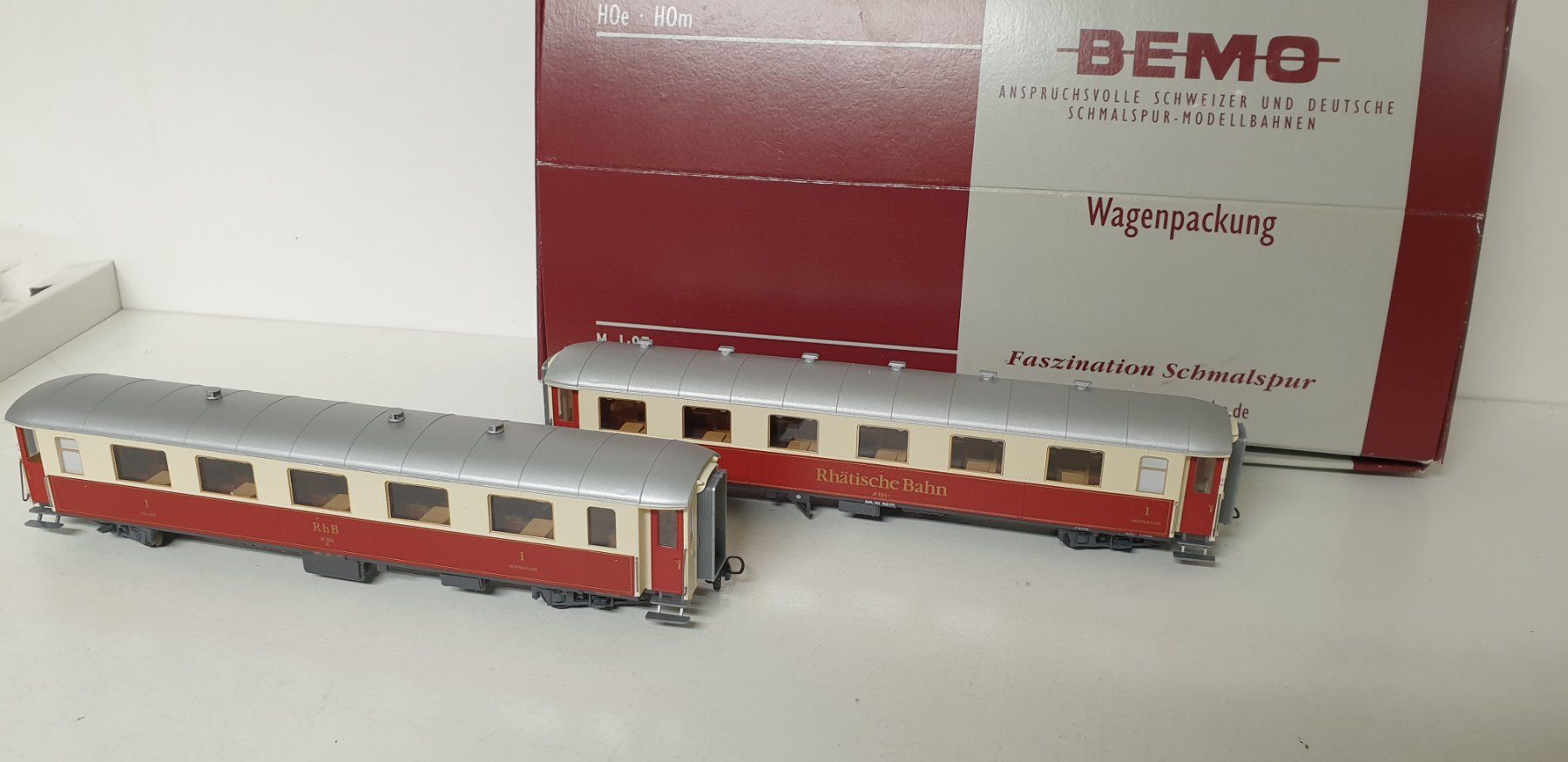 Bemo Trains électriques: Bemo RhB  Salonwagen Set 7255 125 – Neuf (Voir description) à Neuenhof par ludovicco 1