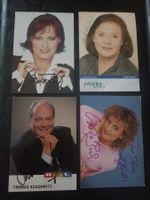4 signierte Autogrammkarten - Set
