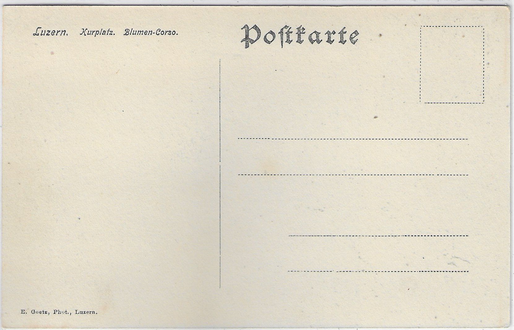 Cartes postales: Luzern - Kurplatz - Blumen-Corso – D'occasion à Ettingen par Kartenplanet 1