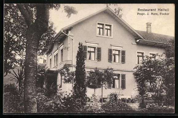 Cartoline postali: Beinwil a. See, Restaurant Hallwil J. Me – Usato da Berlin venduto da bartko-reher