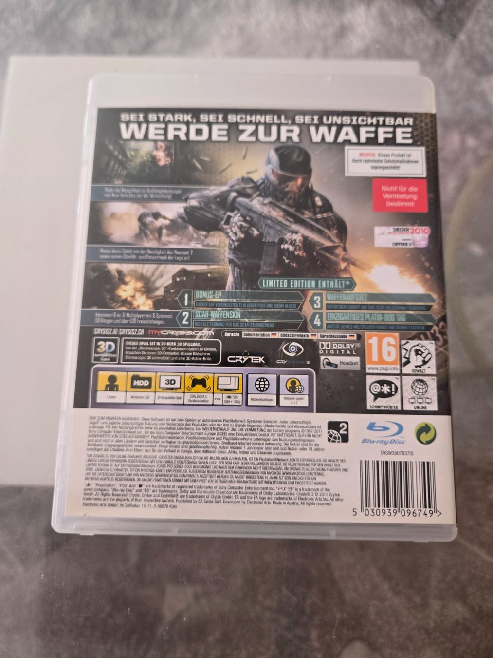 Spiele: Crysis 2 PS3 – Gebraucht aus Bussigny von Kfdlt 1