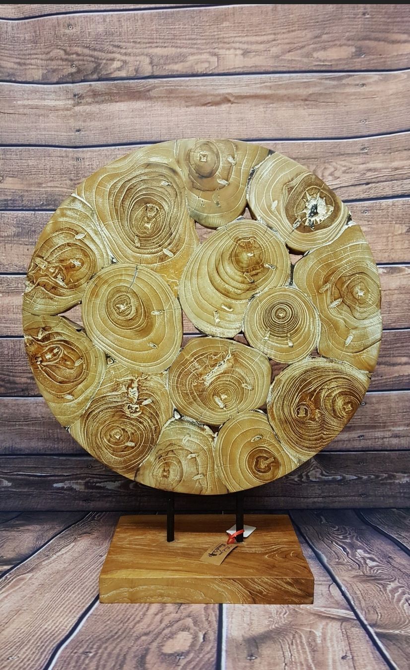 Tutte le decorazioni: Eco-design Teakholz Wandbild Deko – Nuovo e nell'imballaggio originale da Domat-ems venduto da Gr8wood