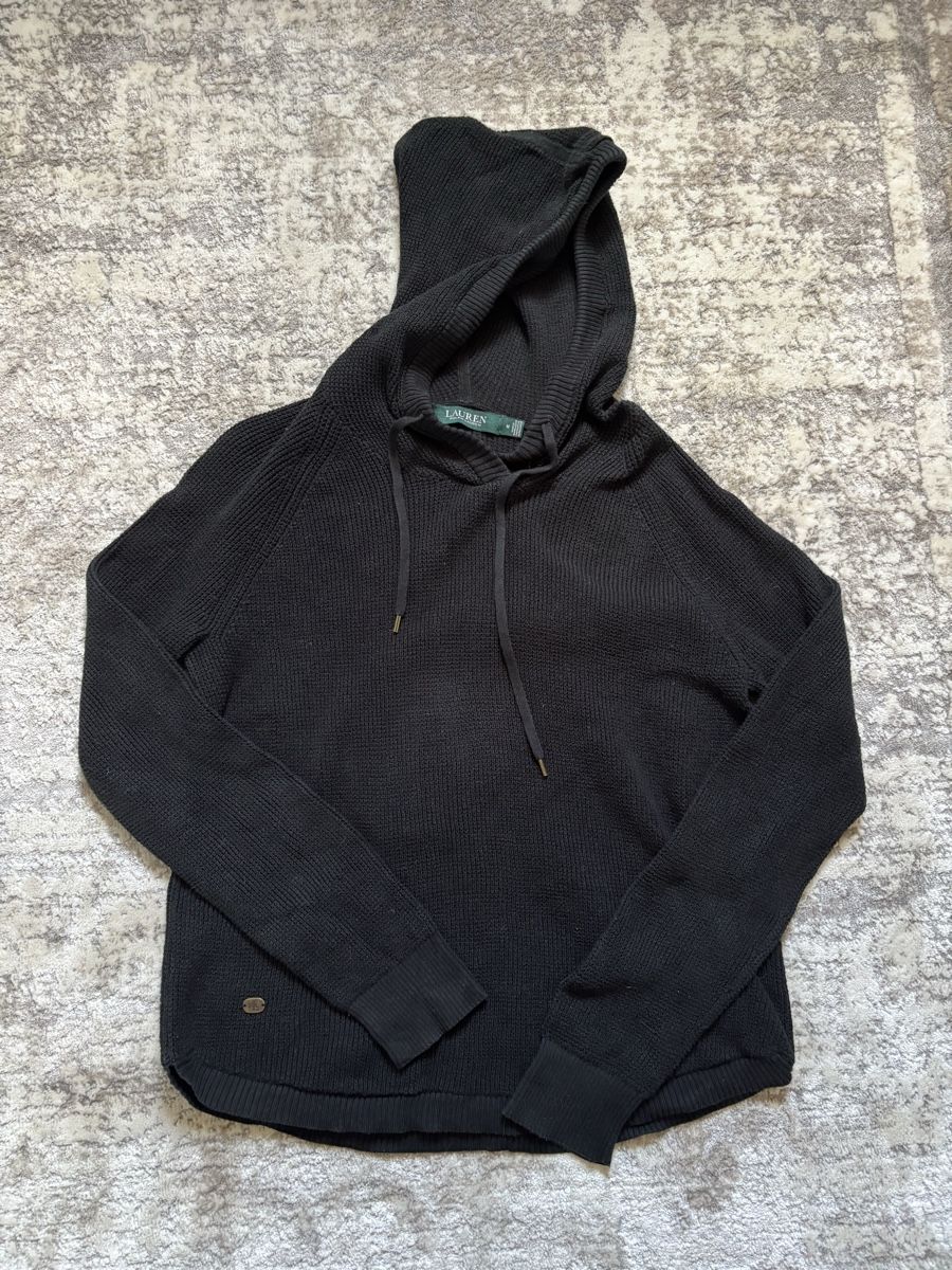 Maglioni & Felpe: Ralph Lauren Damen Strickpullover mit Kapuze, Schwarz, Gr. M – Usato da Flüh venduto da dam_95q7