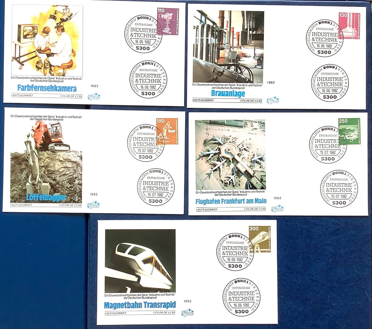 Alle Briefmarken: 1982 - BRD - FDC Industrie und Technik – Neu (gemäss Beschreibung) aus Liestal von Pep3