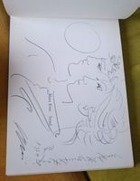 Hans Erni Original Zeichnung Kunstbuch Israel 