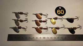 Spinner Löffeli 10er Set Mepps Aglia 1er, 4 Farbenset
