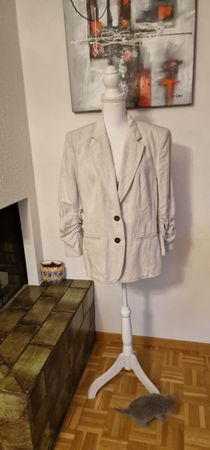 Marccain Leinenblazer Beige Gr. 40 Top Zustand!