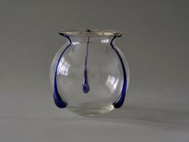Kugel-Vase  / Fadenglas
