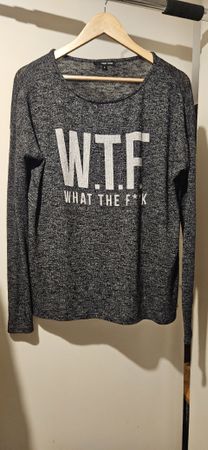 Tally Weijl Shirt, Aufdruck "WTF", Gr. S - Top Zustand!