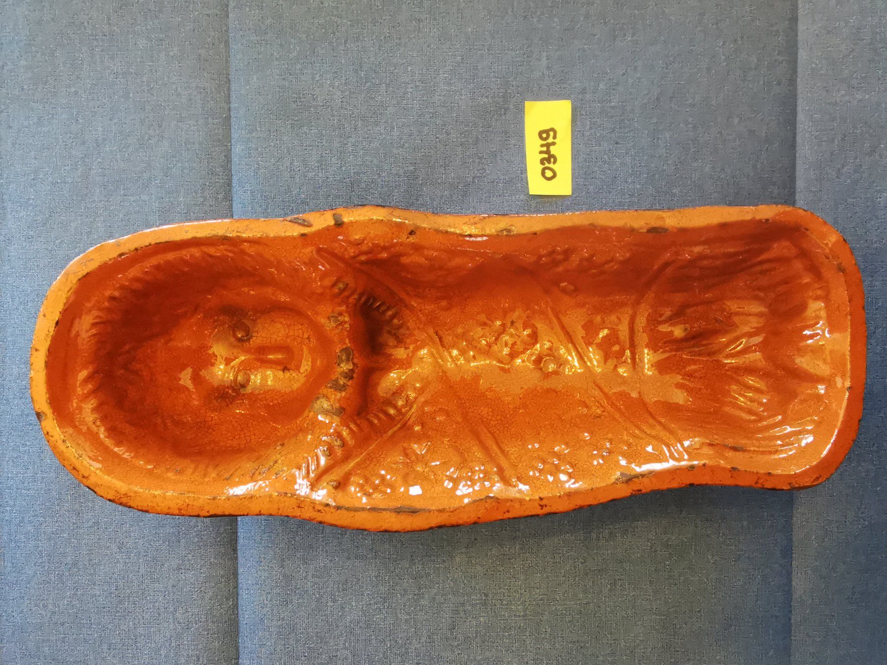 Teglie da forno: Fatschenkind-Backform, Hafnerware, Lebkuchenform 19./20.Jh. – Usato da Dübendorf venduto da aschiduebendorf 5