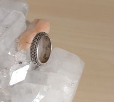 RING SILBER 925 MIT RUNDUM MUSTERUNG