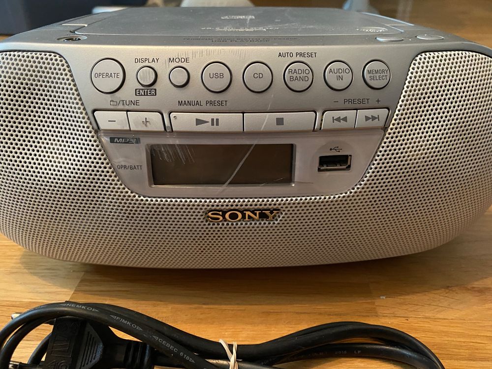 Sony Boombox ZSPS30CP CDPlayer/MP3/USB Kaufen auf Ricardo