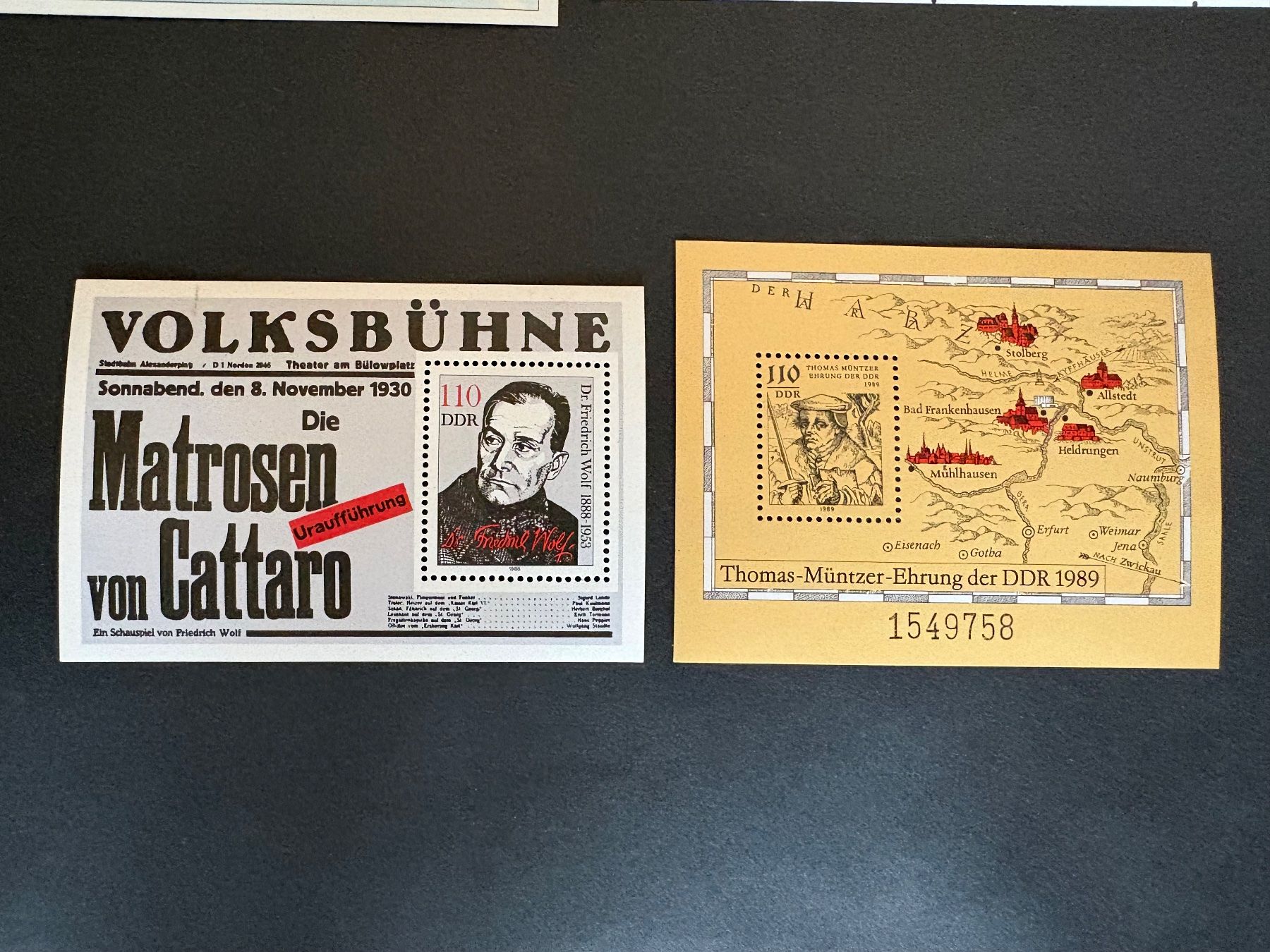 Alle Briefmarken: Briefmarkenblöcke DDR – Gebraucht aus Steinmaur von Nicorutishauser 9