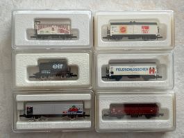 6x Marklin Z Guterwagen