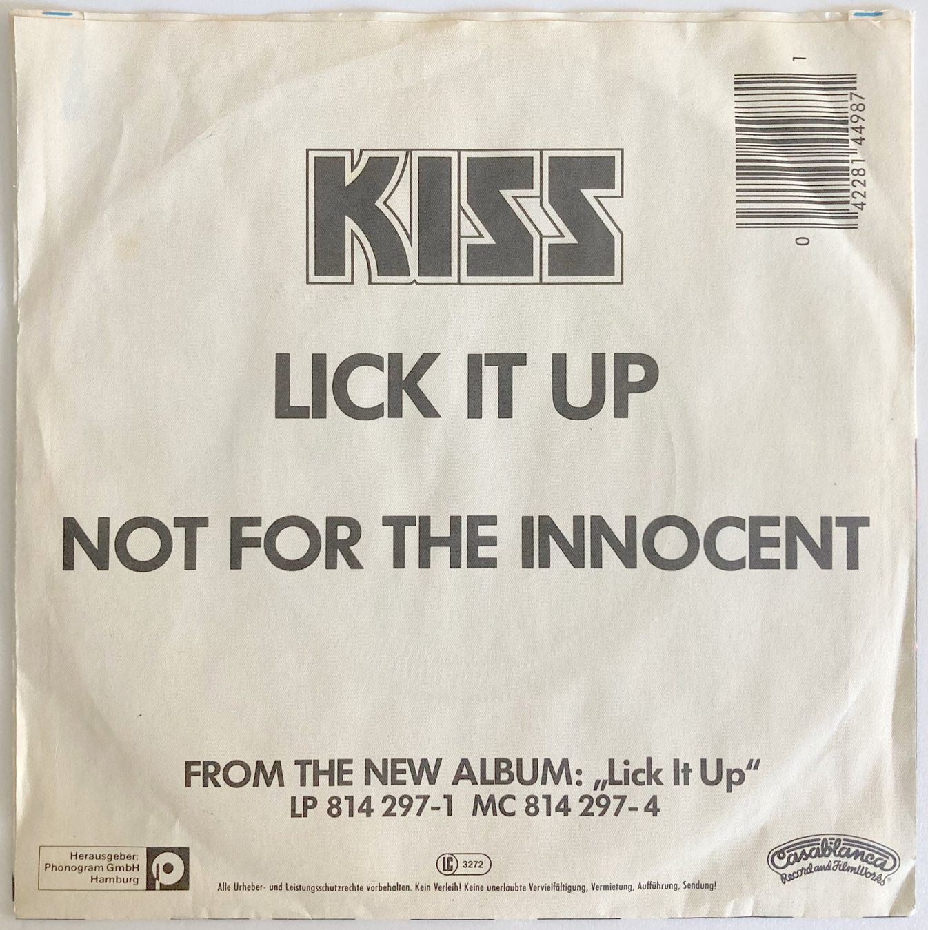 Dischi in vinile: KISS - LICK IT UP – Usato da Bottens venduto da hotter-than-hell 1