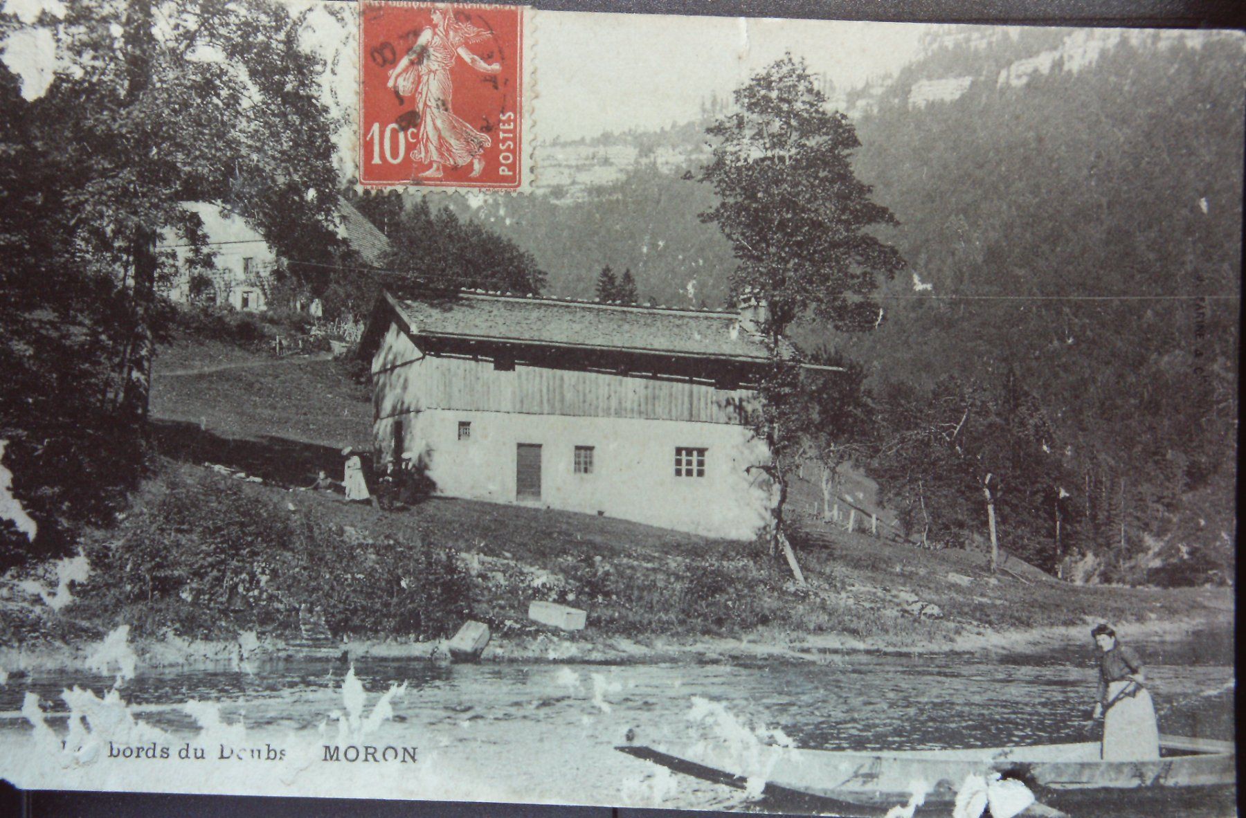 Cartoline postali: Moron avant la construction du barrage sur le Doubs – Usato da Le Locle venduto da Roger46