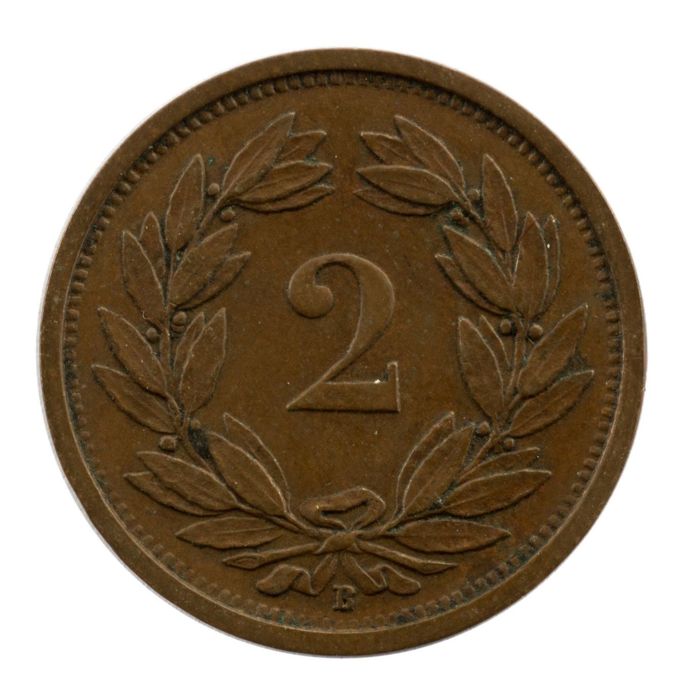 Tutti le monete: Schweiz / Suisse - 2 Rappen - 1934 – Usato da Rotkreuz venduto da Swiss-Coins 1