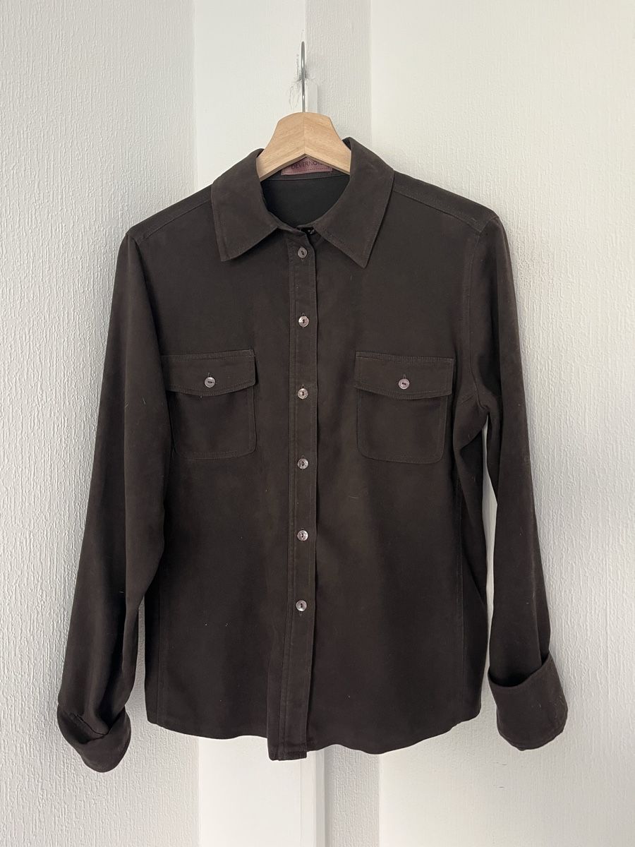 Camicette: Devernois Brown Shirt, Size 40 – Usato da Lausanne venduto da Danash