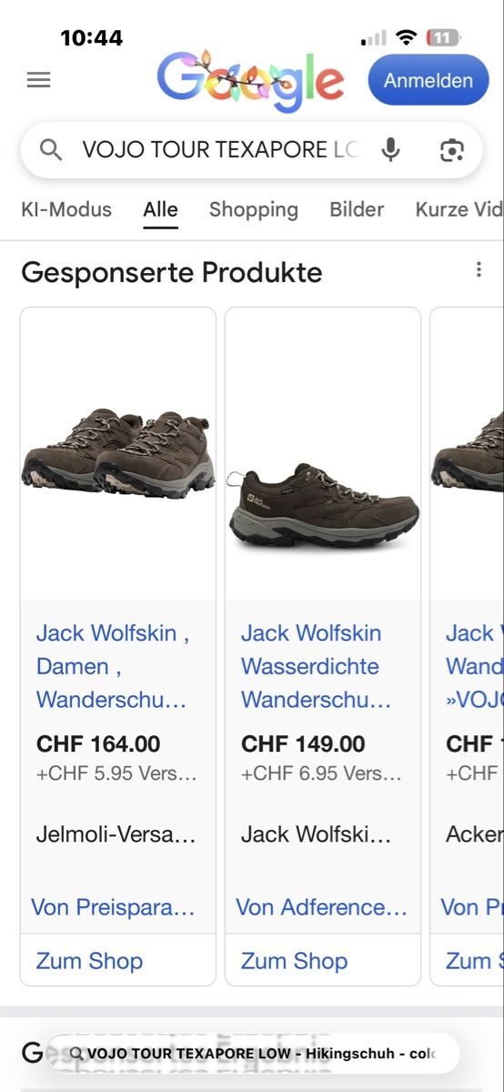 Jack Wolfskin Scarpe da uomo: Jack Wolfskin Wanderschuhe Gr.43 wie Neu – Usato da Wahlen b. Laufen venduto da 1then 4