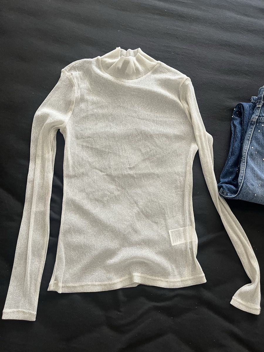 Kleiderpakete: Jeans mit Strasssteinen + glitzernde Top – Neu (gemäss Beschreibung) aus Olten von sae_82z2 5