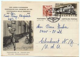 100 Jahre Eisenbahn 1947 Bildpostkarte