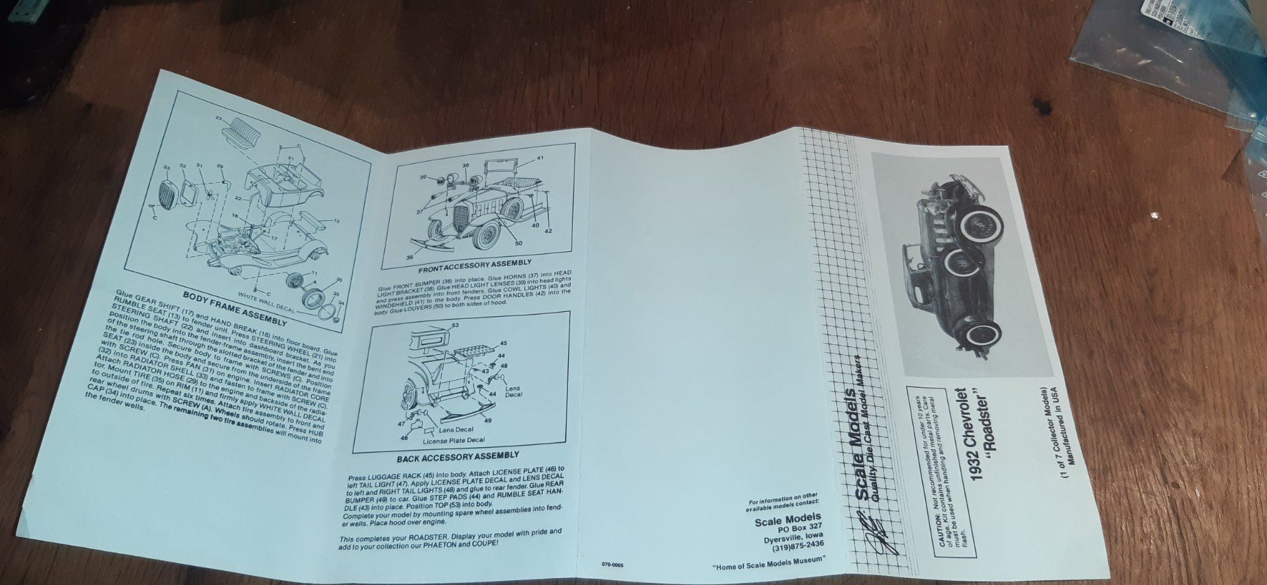Italeri Modellini d'auto: Chevrolet Roadster 1932 1:20 SCALE MODELS – Usato da Fehraltorf venduto da STEMAC01TK 6