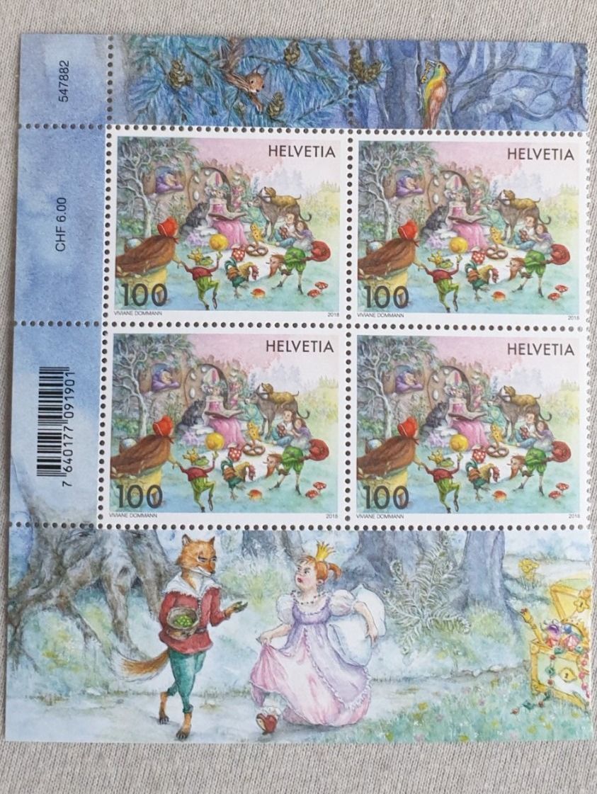 Tutti i francobolli: (695) Sondermarken «Märchen» 2018 – Usato da Schwarzhäusern venduto da Inot3