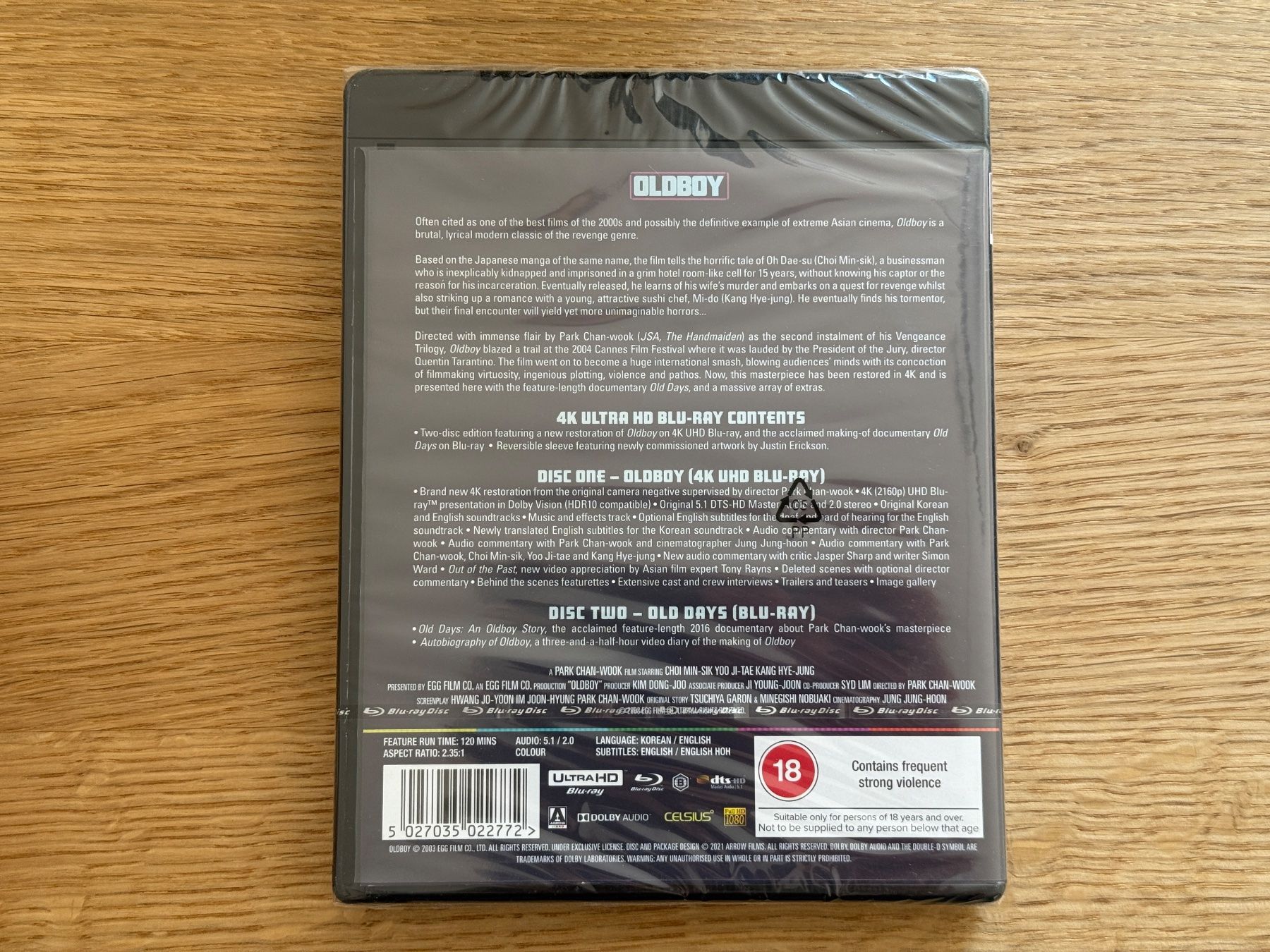 Alle DVDs: Oldboy 4k Bluray – Neu und originalverpackt aus Wallisellen von Art_Vendorlay 1