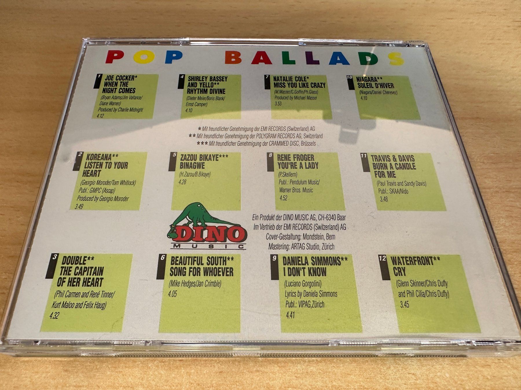 CDs: E2 Various – Pop Ballads – Gebraucht aus Rikon im Tösstal von Alpenmutz 1
