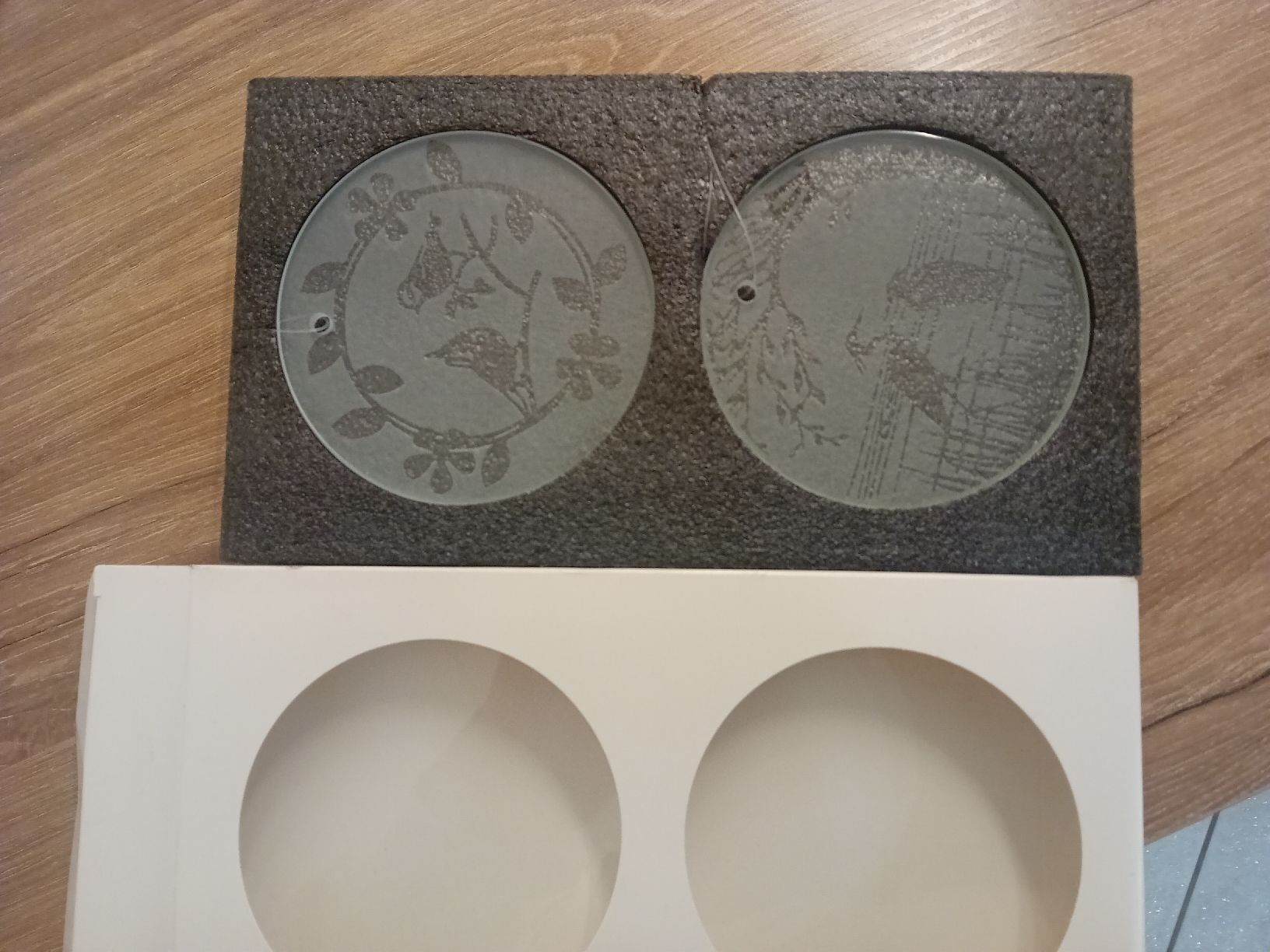Tutte le decorazioni: Deko Glasscheiben Duo Vogel als Deko oder Untersetzer – Nuovo e nell'imballaggio originale da Dussnang venduto da kevin0812 2