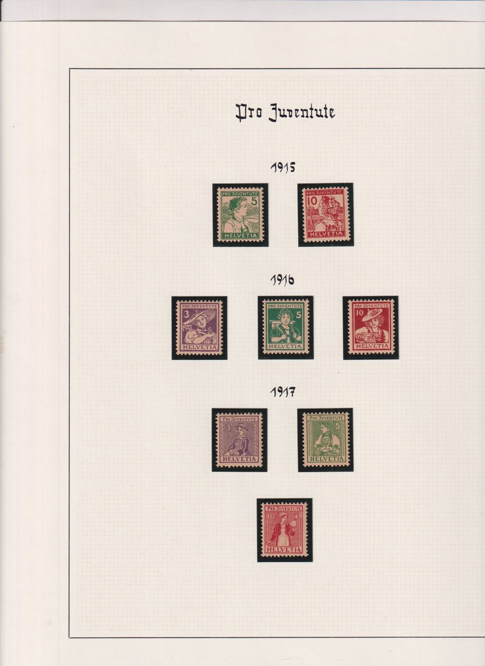 Tutti i francobolli: Grossartige PJ-Sammlung im Ringbinder mit Schuber ab Vorläuf – Usato da Bibern SH venduto da Heinibuehrer 3
