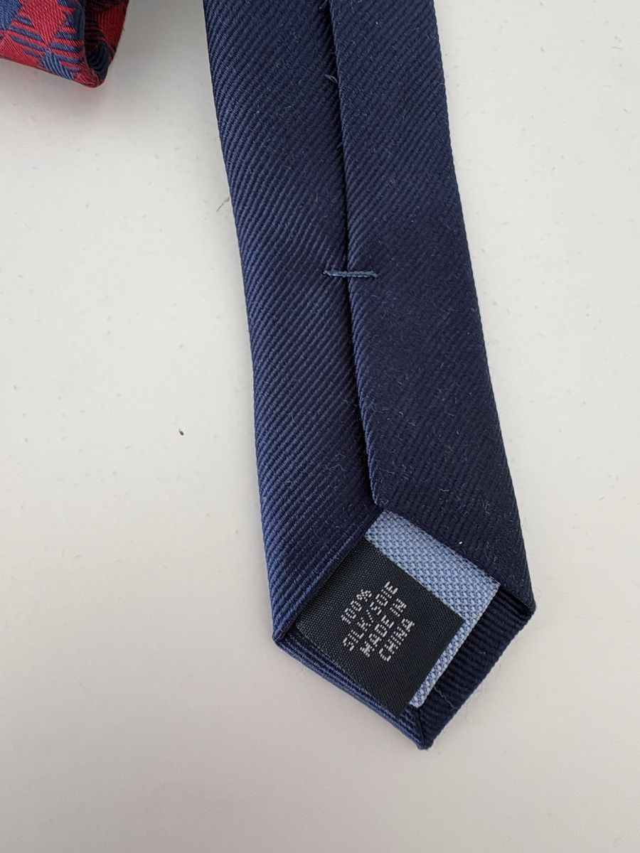 Tommy Hilfiger Krawatten: Tommy Hilfiger Necktie Red Blue Check Silk Blend 100% – Gebraucht aus Obbürgen von cla_x9h6 3