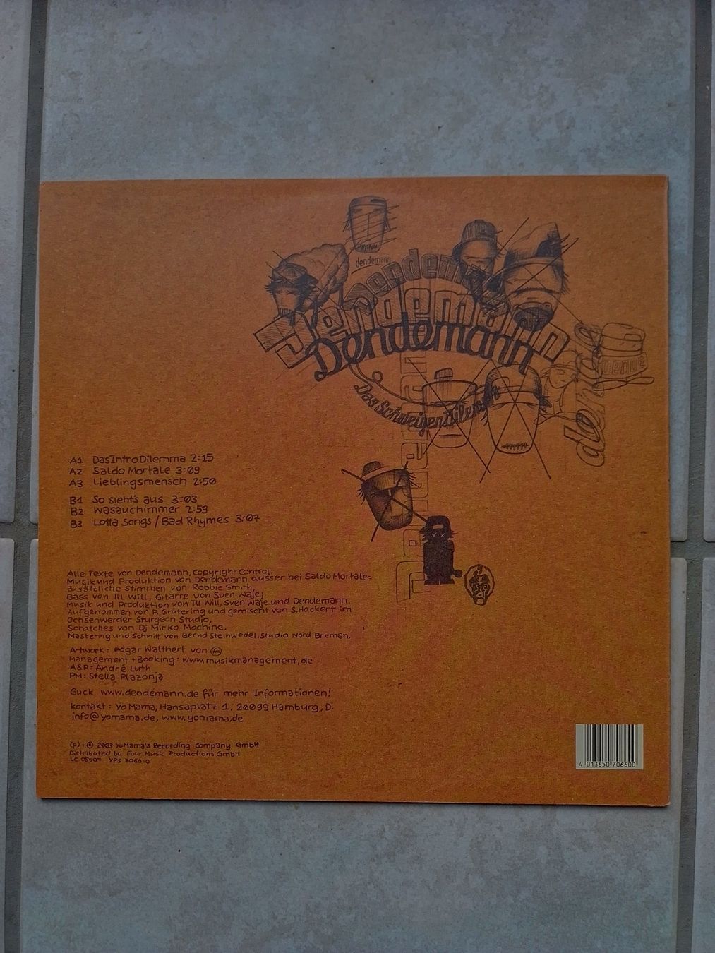 Dischi in vinile: Dendemann - Das Schweigen Dilemma – Usato da Nussbaumen AG venduto da francisnobs 1