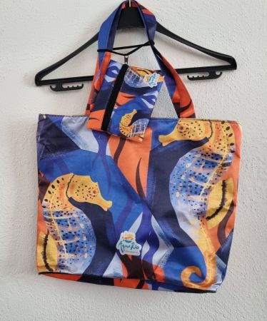 Badetasche Strandtasche mit zusätzlicher kleinen Tasche