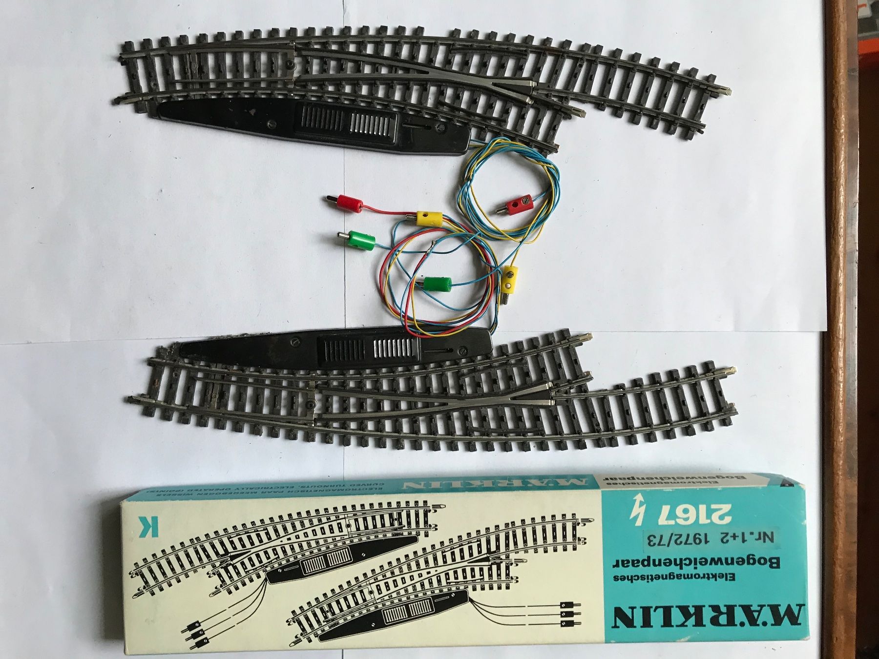 Märklin Modellini di ferrovie: märklin 2167, bogenweichenpaar – Usato da liestal venduto da makai05