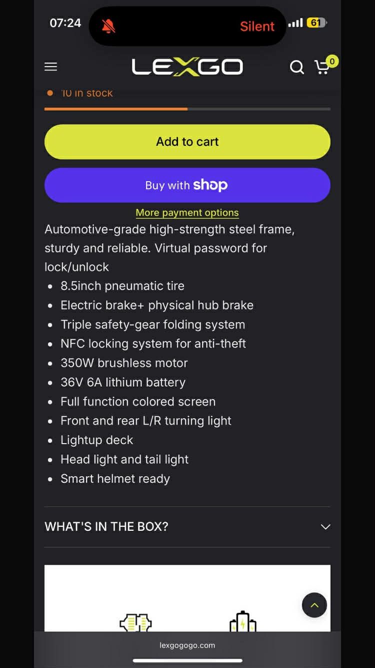 Kickboard: Electric Trotti  Kappa Lexgo. 15.5mph – Usato da Bursinel venduto da don_ccb9 8