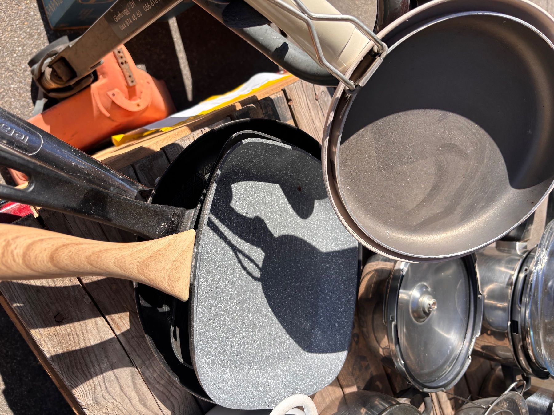 Padelle: Lot div. Pfannen für Flohmarkt oder Export – Usato da Hindelbank venduto da brm_72zv 6