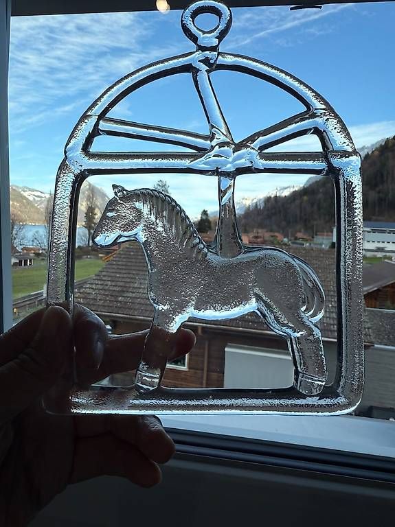 Kosta Boda Tutte le decorazioni: Kosta Boda Pferd Glas Ornament – Usato da Leissigen venduto da SKcool 2