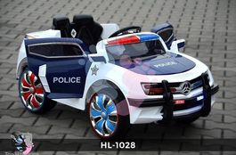 Elektro-Kinderfahrzeug Polizei Blau HL1028