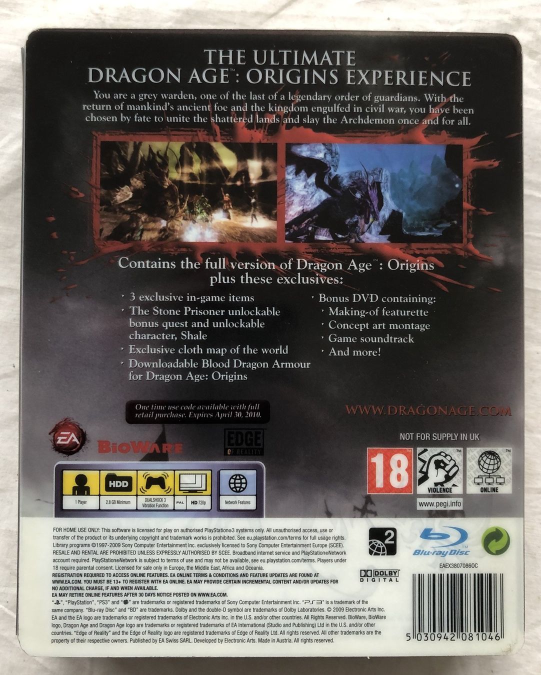 Giochi: PS3 - DRAGON AGE: Origin [Collector's Edition] – Usato da Schaffhausen venduto da durruti 4
