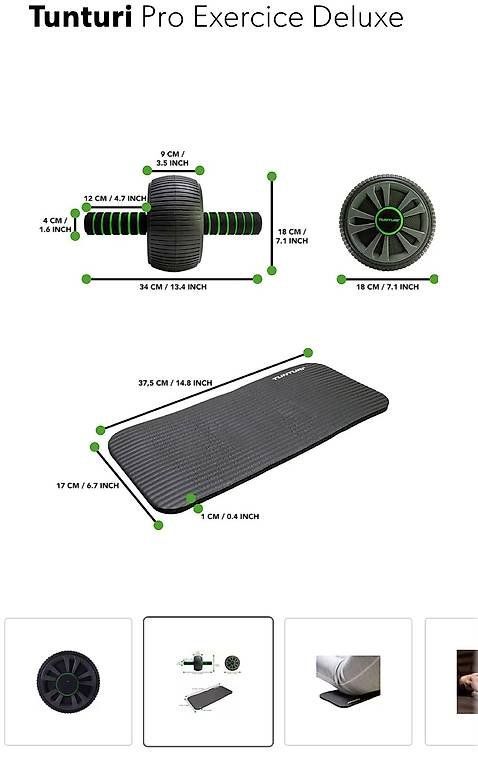 Tunturi Hometrainer: Tunturi Pro Exercise Wheel Deluxe Ab Roller – Nuovo e nell'imballaggio originale da Poliez-le-Grand venduto da Seb_Evo 1