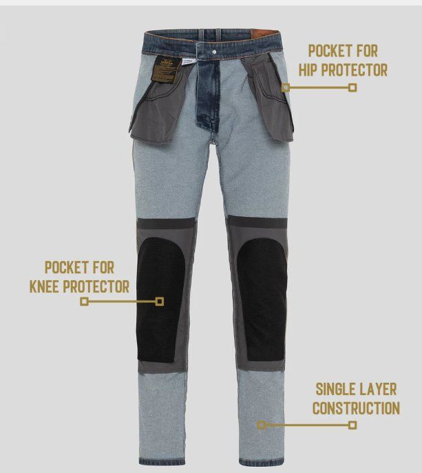 Rokker Pantaloni: Moto Jeans ROKKERTECH Tapered Slim Size 52 – Usato da Birr venduto da Bluelaguna 5