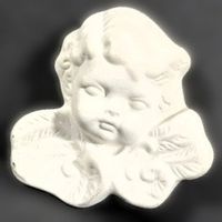 👼 Engelskopf Keramik Wanddeko Putte Vintage 👼💫