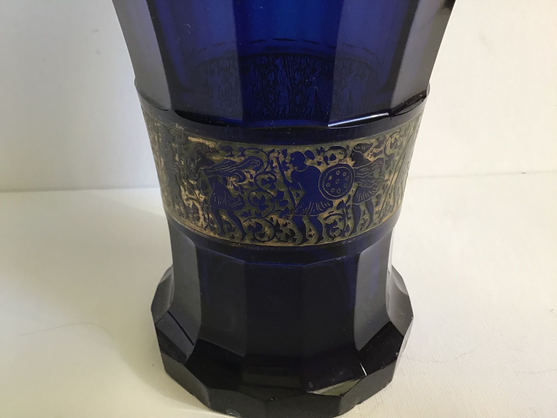 Moser Vasi & Recipienti: Antike Moser Vase blau – Usato da St. Gallen venduto da Goldlilly 1