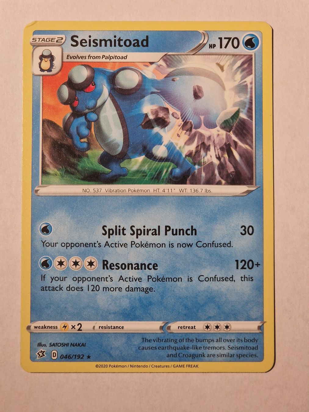 Pokémon Cartes à collectionner: Pokemon - Seismitoad 049/192 – D'occasion à Greifensee par Janali01