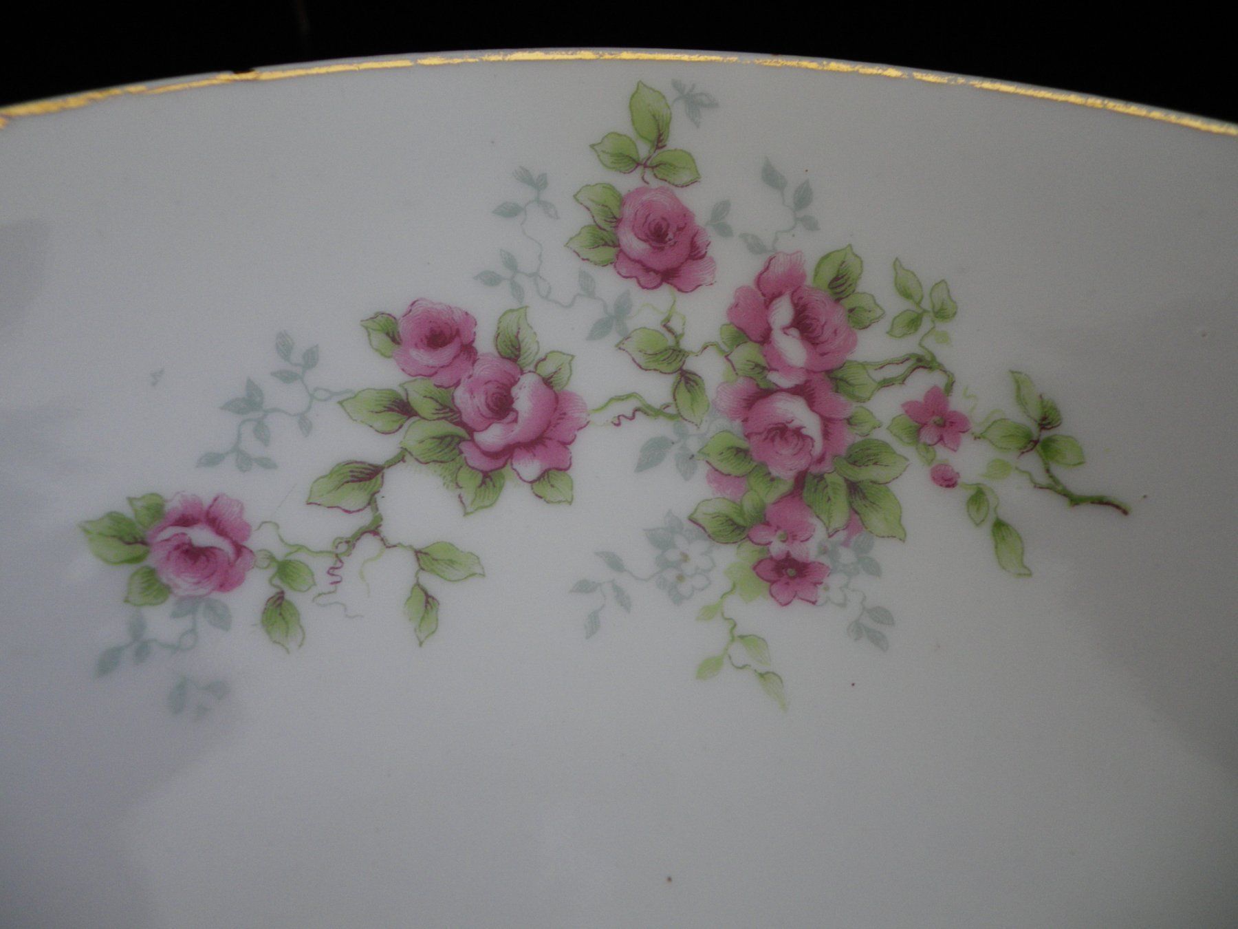 Ciotole: Fuss-Schale Limoges mit Blumendekor – Usato da Reinach BL venduto da Annodomini 2