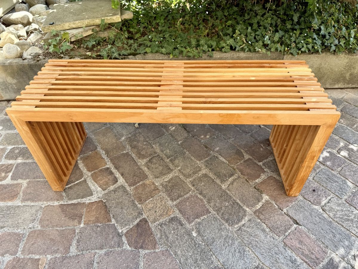 Panchine: Dänische Holzbank im Lamellendesign – Usato da Zürich venduto da hansUeli99