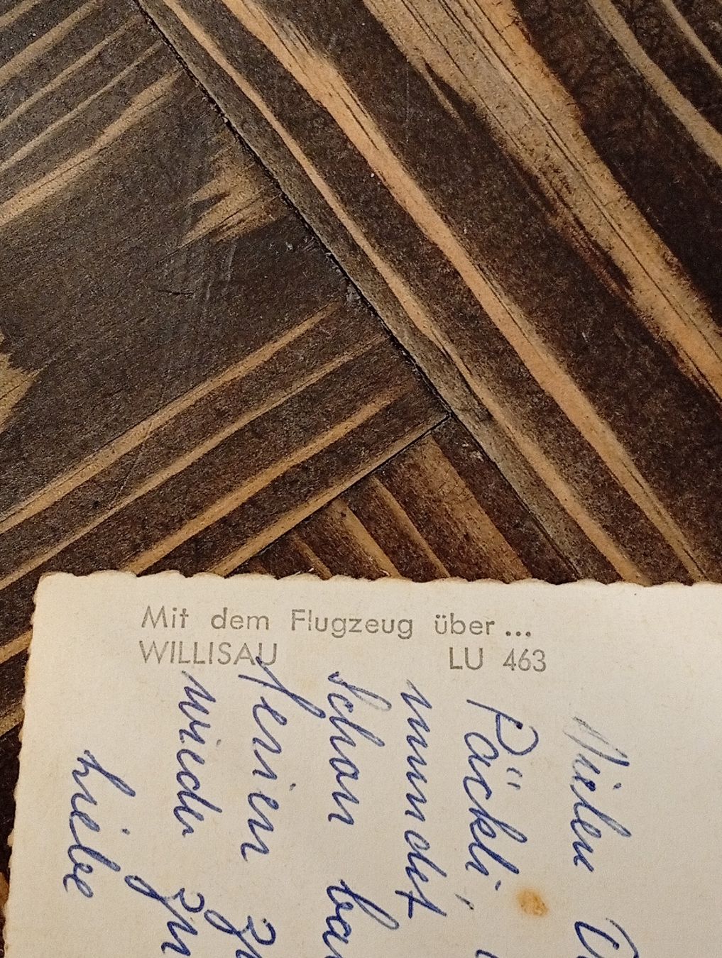 Cartoline postali: Alte Ansichtskarte Willisau LU 463 mit Grussbotschaft – Usato da Engelburg venduto da CH.Me 3